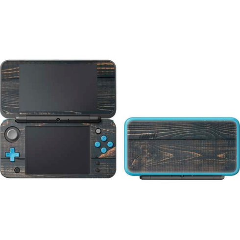 Black Painted Wood Nintendo 2DS XL (2017) Skin